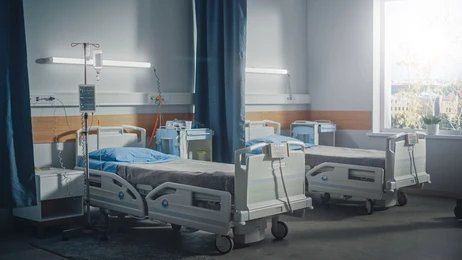 Hospital Bed — Manual Adjustable